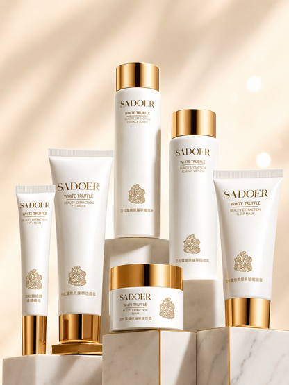 Skincare SADOER 6 en 1 con trufa blanca.