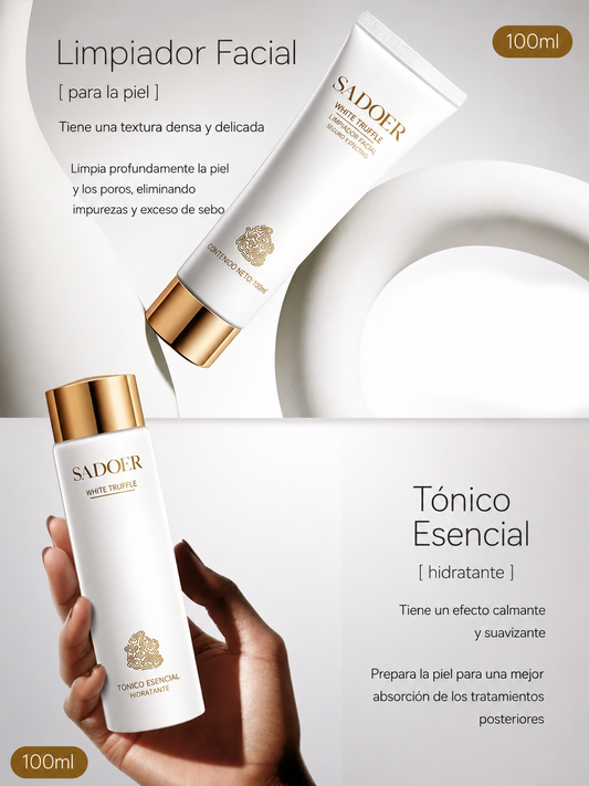 Skincare SADOER 6 en 1 con trufa blanca.
